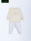 HOP Baby Beige Embossed Cotton T-Shirt and Pants Set - Exclusive