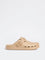 SOLEPLAY Taupe Perforated Clogs