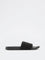 SOLEPLAY Black Knit-Textured Pool Slides