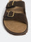 SOLEPLAY Brown Metallic Buckle-Detailed Sandals