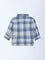 HOP Baby Boys Dusty Blue Checks Detailed Cotton Shirt