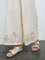 Bombay Paisley Off-White Embroidered Cotton-Blend Pants