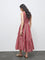 Bombay Paisley Red Floral Cotton Straight Dress