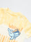 HOP Kids Boys Yellow Tie-Dye Printed Cotton T-Shirt
