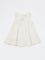 HOP Baby Girls White Floral Embroidered A-Line Cotton Dress