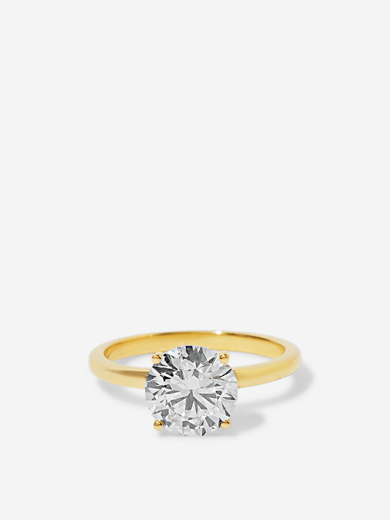 Classic Comet Solitaire Lab Diamond Ring