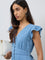 LOV Blue Denim A-Line Dress