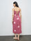 Bombay Paisley Pink Floral Printed Cotton Straight Dress