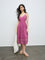 Bombay Paisley Dusty Rose Embroidered Empire-Line Dress