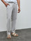 ETA Grey Relaxed-Fit Mid-Rise Cotton Chinos