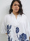 Diza White Floral Pattern High-Low Tunic