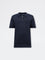 Ascot Black Cable-Knit Relaxed-Fit Cotton Polo T-Shirt