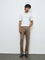 Ascot Off-White Cable-Knit Relaxed-Fit Quarter-Zip Cotton Polo T-Shirt
