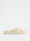 LUNA BLU Ivory Braided Comfort Flip-Flops