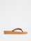 LUNA BLU Tan Braided Comfort Flip-Flops