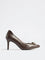 LUNA BLU Brown Hardware-Detailed Stiletto Pump Shoes