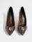 LUNA BLU Brown Hardware-Detailed Stiletto Pump Shoes