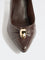 LUNA BLU Brown Hardware-Detailed Stiletto Pump Shoes