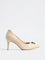 LUNA BLU Ivory Hardware-Detailed Stiletto Pump Shoes
