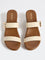 LUNA BLU Ivory Double-Strap Block Sandals