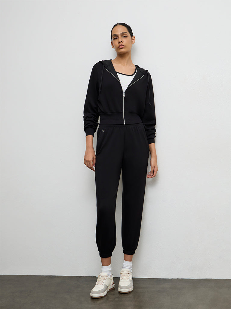 Nuoflexx Black Hooded Jacket