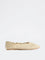 LUNA BLU Off-White Floral-Lace Ballerinas