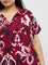 Gia Red Floral Printed Blouse