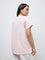Gia Pink Floral Embroidered Cotton T-Shirt