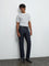 Ascot Off-White Striped Printed Relaxed-Fit Cotton-Blend T-Shirt