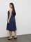 Gia Dark Blue Denim A-Line Dress