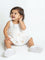 HOP Baby Girls White Embroidered Cotton Dress