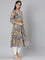 Neerus Brown Straight Casual Floral Anarkali Kurtas