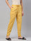 Women Solid Light Mustard Comfort Fit Cotton Pants