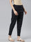 Women Solid Navy Mid Rise Pencil Pants