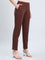 Dark Brown Cotton Stretch Kurti Pants