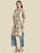 Cotton Patchwork Block-Print Loose Fit Kurta