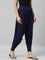 Women Solid Navy Patiala Pants