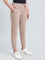 Light Brown Cotton Poly Stretch Cuffed Joggers