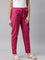 Women Solid Dark Rose Comfort Fit Cotton Pants