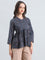 Cotton Ajrakh Print Peplum Blouse