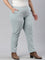 Women Solid Dusty Blue Mid Rise Corduroy Jeggings