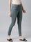 Women Solid Ocean Green Super Stretch Jeggings