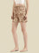 Brown Woven Viscose Printed Lounge Shorts