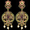 Designer Kempu Pendant Set