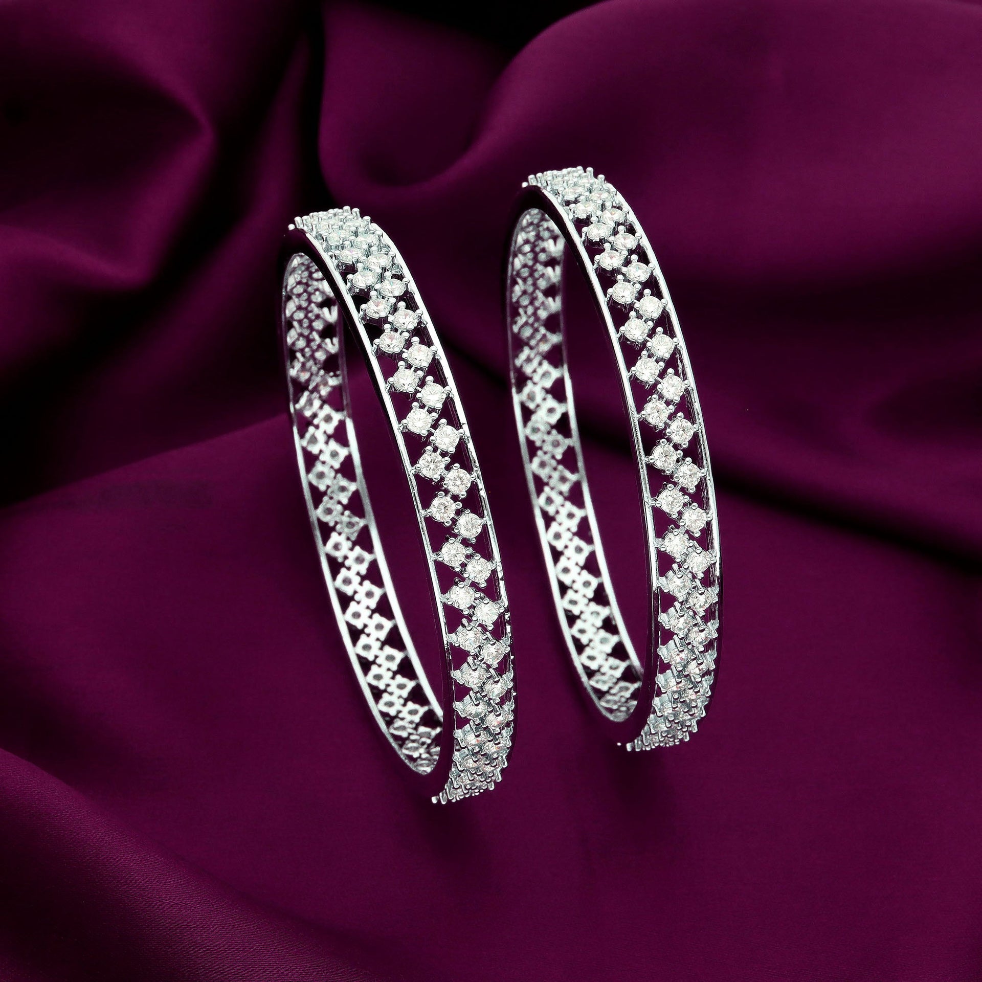 Designer Zirconia Bangles ZBGL10829