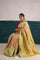 Gold Yellow Floral Jaal Kanjivaram Silk Saree