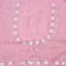Flamingo Pink Organza Saree With Embroidery Border