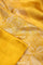 Bright Gold Kanjivaram Silk Jaal Saree