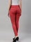 Women Solid Young Red Super Stretch Jeggings