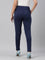 Women Solid Navy Stretch Ponte Pants